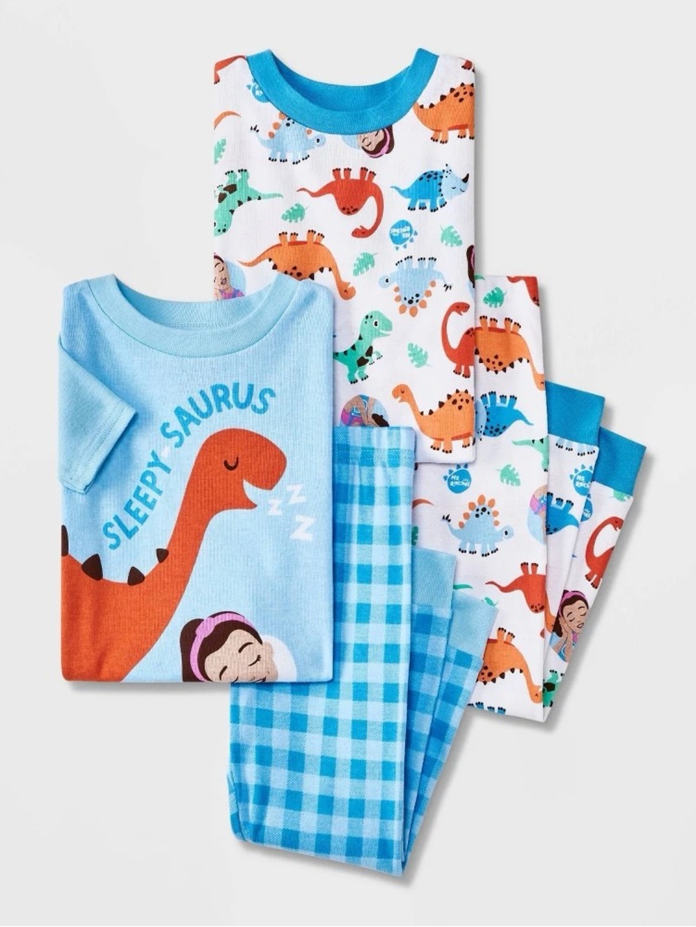 Toddler Boys' 4pc Snug Fit Ms. Rachel Cotton Pajama Set - Blue 18M